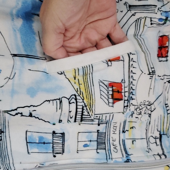 Drapers & Damon's Paris Print Lightweight Jacket Woman's XL - Picture 4 of 5